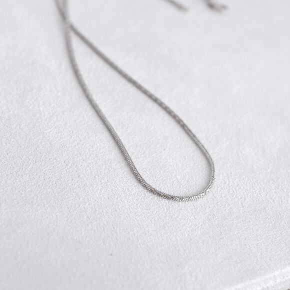 Sterling Silver Mesh Chain 1mm 18" Lobster Clasp 925 5.7g Delicate Necklace - Picture 2 of 5